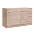 Bedroom Dresser Chest Of drawer 6 Drawers Lowboy Storage Furniture Cabinet Wood